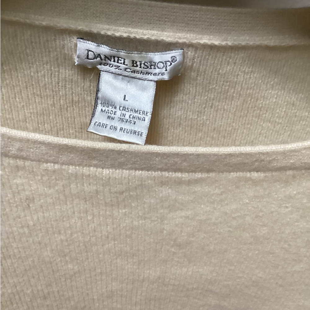 Daniel Bishop Beige Cashmere Sweater